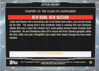 2015 Topps Star Wars Illustrated The Empire Strikes Back #100 New Hand, New Mission Back