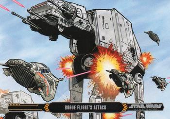 2015 Topps Star Wars Illustrated The Empire Strikes Back #35 Rogue Flight's Attack Front