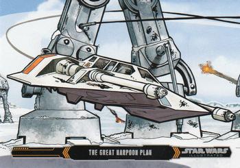 2015 Topps Star Wars Illustrated The Empire Strikes Back #37 The Great Harpoon Plan Front