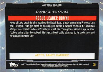 2015 Topps Star Wars Illustrated The Empire Strikes Back #39 Rogue Leader Down! Back