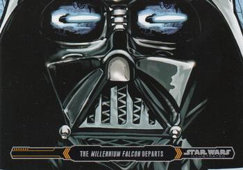 2015 Topps Star Wars Illustrated The Empire Strikes Back #43 The Millennium Falcon Departs Front