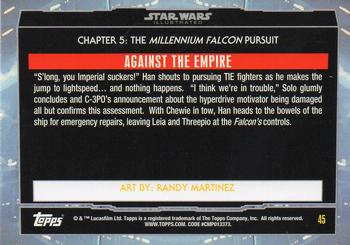 2015 Topps Star Wars Illustrated The Empire Strikes Back #45 Against the Empire Back
