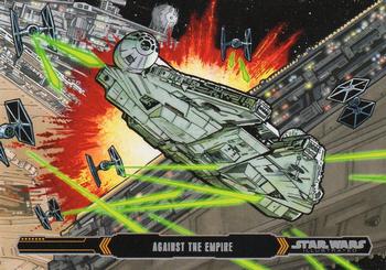 2015 Topps Star Wars Illustrated The Empire Strikes Back #45 Against the Empire Front