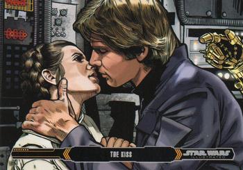2015 Topps Star Wars Illustrated The Empire Strikes Back #49 The Kiss Front