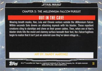 2015 Topps Star Wars Illustrated The Empire Strikes Back #51 Out in the Cave Back