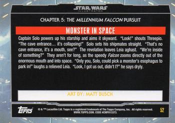 2015 Topps Star Wars Illustrated The Empire Strikes Back #52 Monster in Space Back
