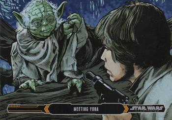 2015 Topps Star Wars Illustrated The Empire Strikes Back #55 Meeting Yoda Front