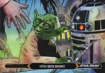 2015 Topps Star Wars Illustrated The Empire Strikes Back #56 Little Green Nuisance Front