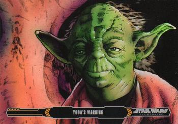 2015 Topps Star Wars Illustrated The Empire Strikes Back #58 Yoda's Warning Front