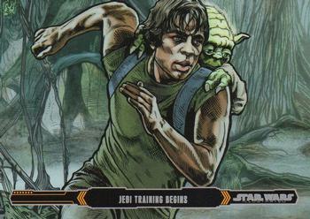 2015 Topps Star Wars Illustrated The Empire Strikes Back #59 Jedi Training Begins Front