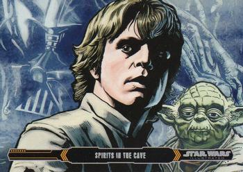 2015 Topps Star Wars Illustrated The Empire Strikes Back #61 Spirits in the Cave Front