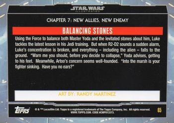 2015 Topps Star Wars Illustrated The Empire Strikes Back #65 Balancing Stones Back