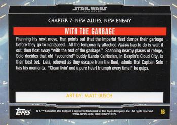 2015 Topps Star Wars Illustrated The Empire Strikes Back #68 With the Garbage Back