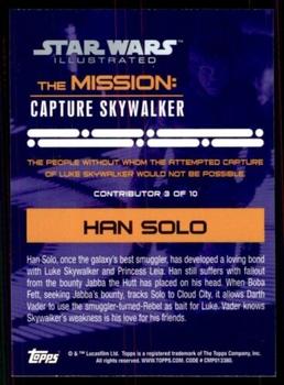 2015 Topps Star Wars Illustrated The Empire Strikes Back - The Mission: Capture Skywalker #3 Han Solo Back