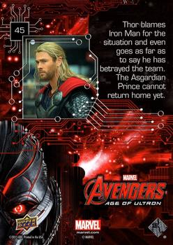 2015 Upper Deck Avengers Age of Ultron #45 Age of Ultron Back