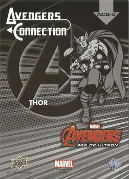 2015 Upper Deck Avengers Age of Ultron - Avengers Connection Silver Age #ACS-3 Thor Back