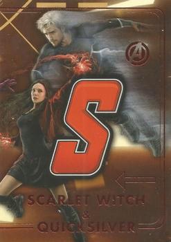 2015 Upper Deck Avengers Age of Ultron - Avengers Connection Theatrical Age #ACT-8 Quicksilver / Scarlet Witch Front