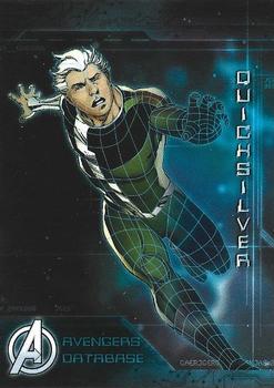 2015 Upper Deck Avengers Age of Ultron - Avengers' Database #AD-Q Quicksilver Front