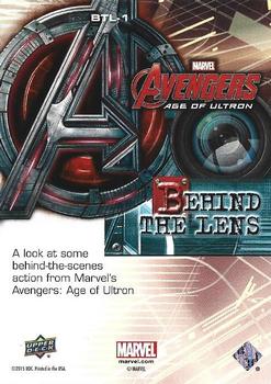 2015 Upper Deck Avengers Age of Ultron - Behind the Lens #BTL-1 Behind the Lens Back