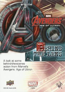 2015 Upper Deck Avengers Age of Ultron - Behind the Lens #BTL-14 Behind the Lens Back