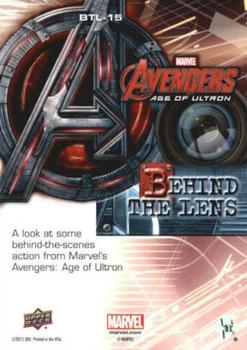 2015 Upper Deck Avengers Age of Ultron - Behind the Lens #BTL-15 Behind the Lens Back