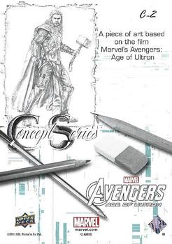 2015 Upper Deck Avengers Age of Ultron - Concept Series #C-2 Thor Back