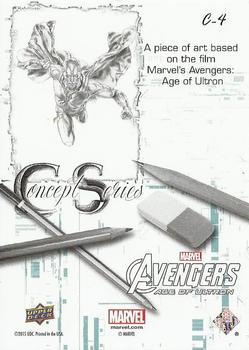 2015 Upper Deck Avengers Age of Ultron - Concept Series #C-4 Vision Back