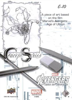 2015 Upper Deck Avengers Age of Ultron - Concept Series #C-10 Vision Back
