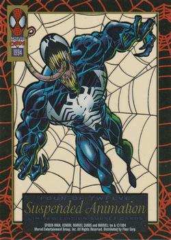 1994 Fleer The Amazing Spider-Man - Suspended Animation #4 Venom Back