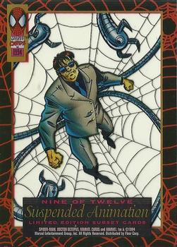 1994 Fleer The Amazing Spider-Man - Suspended Animation #9 Doctor Octopus Back