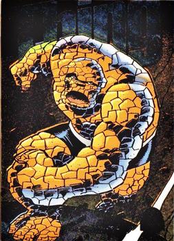 1994 Fleer Marvel Universe - Power Blast Gold #9 Thing Front