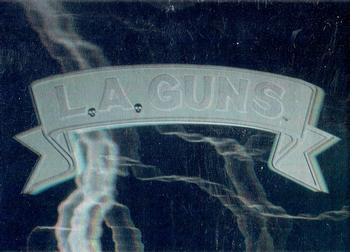 1991 Impel Mega Metal - Logo Holograms #NNO L.A. Guns Front