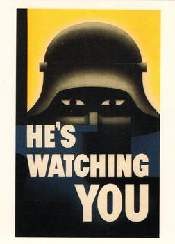 1992 Kitchen Sink WarCry! Propaganda Art of WWII #4 He's Watching You Front