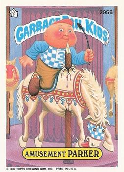 1987 Topps Garbage Pail Kids Series 8 #295b Amusement Parker Front