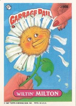 1987 Topps Garbage Pail Kids Series 8 #296b Wiltin' Milton Front