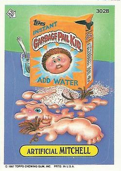 1987 Topps Garbage Pail Kids Series 8 #302b Artificial Mitchell Front