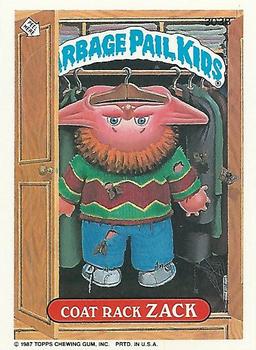 1987 Topps Garbage Pail Kids Series 8 #303b Coat Rack Zack Front