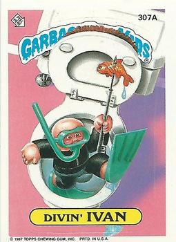 1987 Topps Garbage Pail Kids Series 8 #307a Divin' Ivan Front