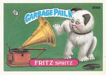 1987 Topps Garbage Pail Kids Series 8 #308a Fritz Spritz Front