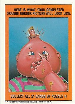 1987 Topps Garbage Pail Kids Series 8 #319a Chopped Susie Back