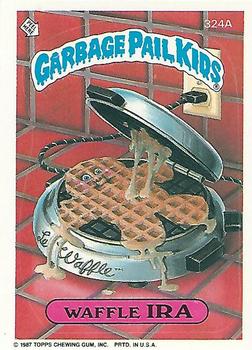 1987 Topps Garbage Pail Kids Series 8 #324a Waffle Ira Front