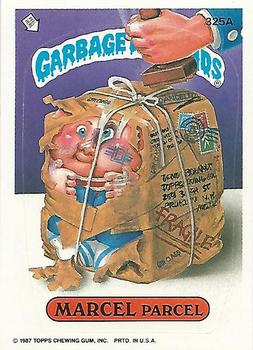 1987 Topps Garbage Pail Kids Series 8 #325a Marcel Parcel Front