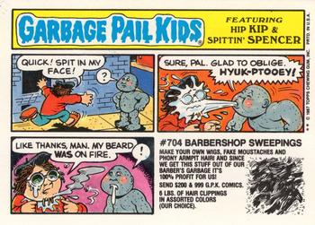 1987 Topps Garbage Pail Kids Series 8 #334a Ashley to Ashes Back