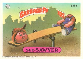 1987 Topps Garbage Pail Kids Series 9 #338a See-Sawyer Front