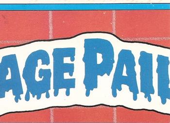 1987 Topps Garbage Pail Kids Series 9 #345b Soggy Oggie Back