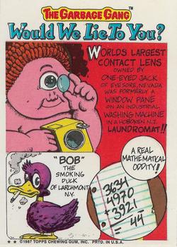 1987 Topps Garbage Pail Kids Series 9 #359b Blazin' Blake Back