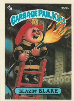 1987 Topps Garbage Pail Kids Series 9 #359b Blazin' Blake Front