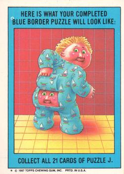 1987 Topps Garbage Pail Kids Series 9 #368b Jugglin' Jud Back