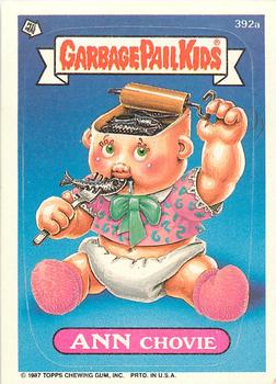 1987 Topps Garbage Pail Kids Series 10 #392a Ann Chovie Front