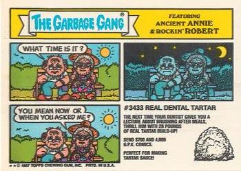 1987 Topps Garbage Pail Kids Series 10 #411b Bud Sucker Back